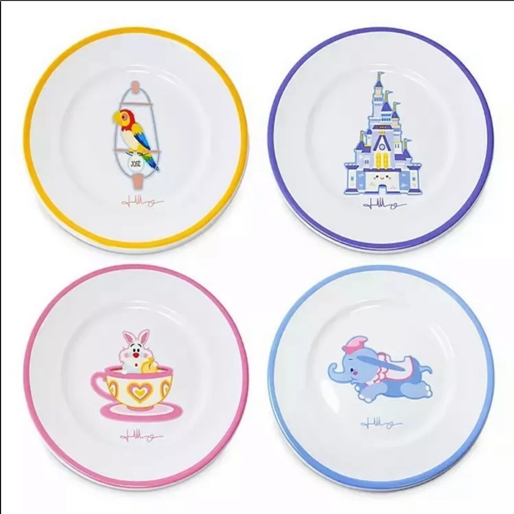 Disney Parks Plate set by Jerrod Maruyama
